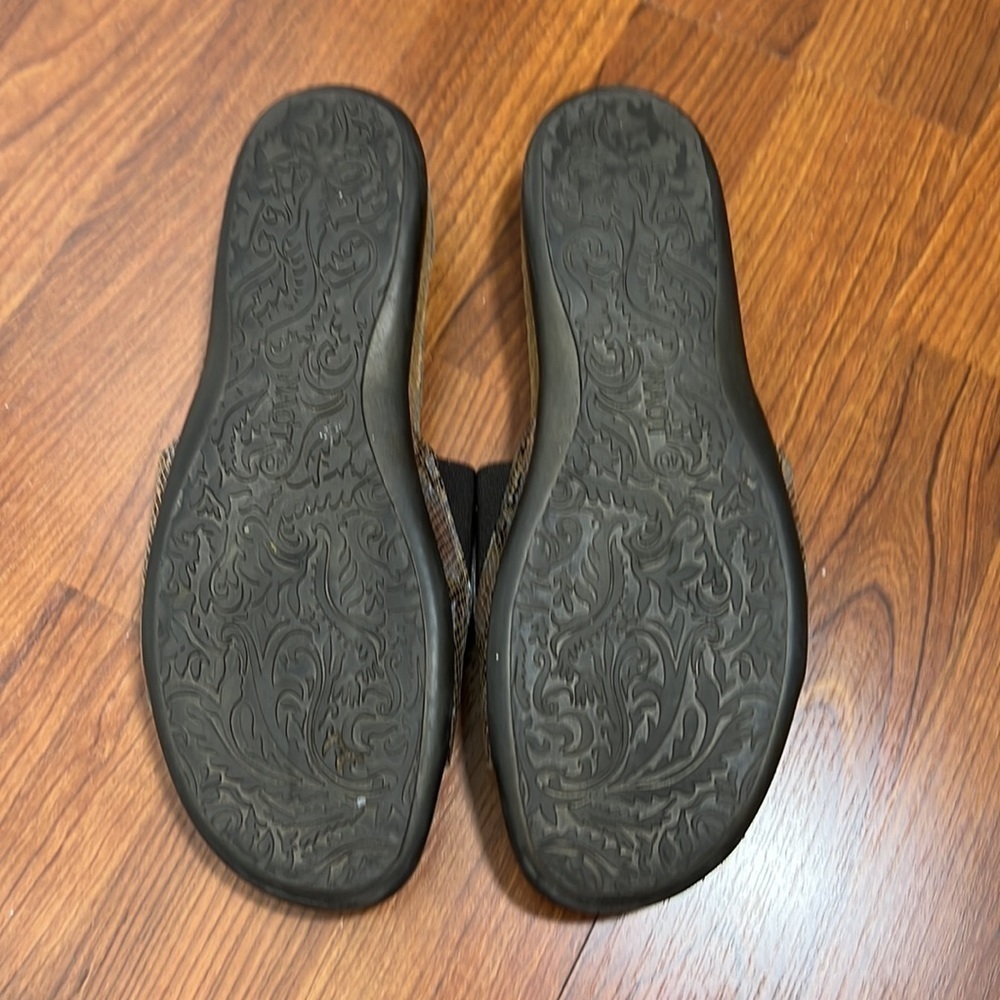 Naot Skylar Flat Slide Sandal Golden Python Print… - image 8